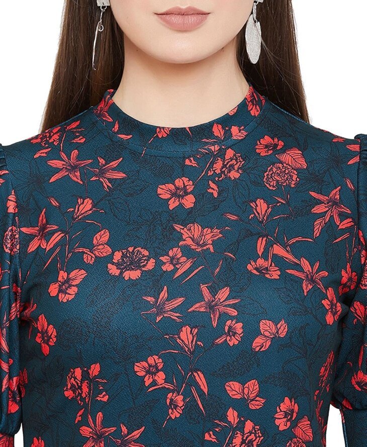 Uptownie Lite Women's Solid High Neck Top - Image 3