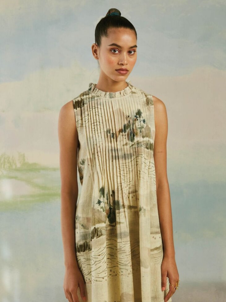 Modern Toile Coastal Tunic - Image 4
